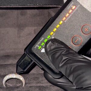 Moissanite Pavé Band Ring | Passes Diamond Tester | 925 Silver